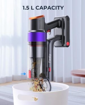 Cordless Vacuum Cleaner, 450W/40KPA 55 Mins Stick Vacuum Cleaner with LED Touch Display, Lightweight Handheld Vacuum Cleaners for Home, Carpet, Pet Hair and Hardwood Floors - Image 8