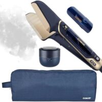 Conair Steam Stylist with Fabric Shaver, Extra Water Tank, and Storage Bag - Amazon Exclusive | Press Iron & Steamer - Great for Home, Office, or Travel | 3-in-1 Steam Iron for Quick Wrinkle Removal