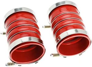 Silicone Charge Air Cooler Hump Hose Boot Set 4" X 6" 4 inch with T Bolt Clamp Red - Image 5