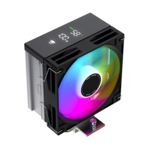 Jungle Leopard AF401 Digital ARGB CPU Cooler, 4 Heat Pipe Direct Touch Process, HDB Bearing 120mm PWM ARGB Fan Air Cooler 220W TDP, Suitable for AMD AM4/AM5 & Intel LGA 1700/1200/115X