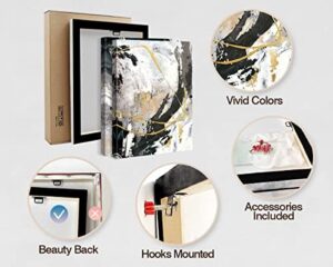 GIFTTWART Wall Art - Abstract Canvas Paintings, Black And White Graffiti Pictures for Living Room, Bedroom, Kitchen, Dining Room, Office - 48x24in - Image 5