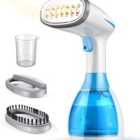 Steamer for Clothes, 15s Heat-up Handheld Clothes Steamer with Large 300ml Tank, 1300W Garment Steamer Fabric Wrinkle Remover, 3 Continuous Steam Modes, Portable Steam Iron for Travel and Home