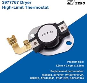ZERO 279838 Dryer Heating Element 3977767 3392519 Thermostat Fuse Kit 3977393 Thermal Fuse & 3387134 Dryer Thermostat for whirlpool kenmore roper maytag estate Inglis crosley amana kitchenaid parts - Image 5