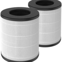 H13 True HEPA Replacement Filter Compatible with Tenergy Renair, Cool-Living CL-6070A, Beaba, Tredy TD-1300 HEPA Air Purifier for Home Large Room, 2 Packs