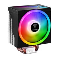 GAMDIAS BOREAS M1-610 Computer CPU Air Cooler, High Airflow 2600RPM PWM Fan, Performance 6 Copper Heatpipes w/ Direct Contact Technology, MB Sync ARGB, for Intel LGA1851/1700/115x & AMD AM5/AM4, Black