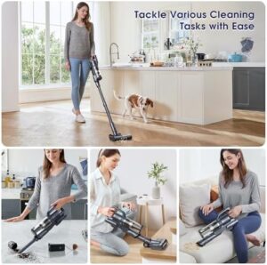 Cordless Vacuum Cleaner, 35kPa Powerful Suction Max 50min Runtime, Stick and Handheld Vacuum, Lightweight Vacuum Cleaners for Home, Carpets, Hard Floor, Pet Hair, Cars - Image 7
