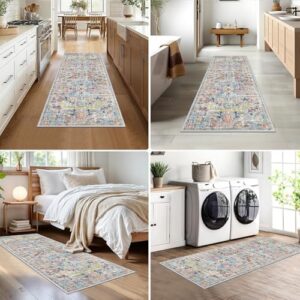 Pauwer Boho Hallway Runner Rug 2x5 Washable Entryway Area Rugs Non Slip Farmhouse Vintage Floor Mat Carpet Runner for Hallways Laundry Room Kitchen Bathroom Bedroom - Image 7