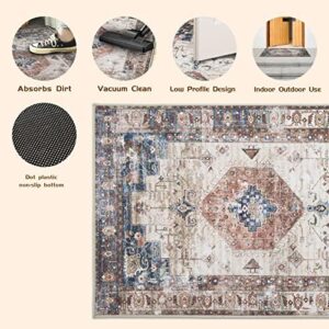 4 Pcs Retro Indoor Doormat,Non Slip Washable Floor Mat 24" x 36" Area Rug Absorbent Entrance Rug Distressed Front Door Mat,Welcome Mats Entryway Doormats - Image 6