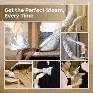 Garment Steamer Gloves for Steaming Clothes – Grey Steam Mitt Protects Against Heat – Flexible Hand Mitten for Steam Iron – Ironing Accessories – Waterproof Steamer Mitt Glove (1 Pair) - Image 7