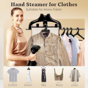 Handheld Garment Steamer for Clothes 1800W: Upgraded Leak-proof Design, Strong Penetrating Steam, 2 in 1 Fabric Wrinkle Remover with Lint Brush - Portable Steamer for Home Mothers Day Gifts - Image 7