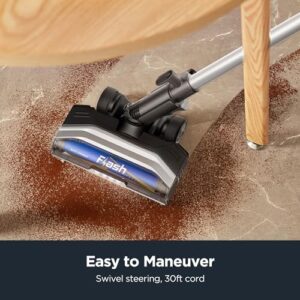 Eureka Corded Stick Vacuum Cleaner for Home Pet Hair, Lightweight Vacuum Cleaner with Powerful Suction for Carpet Tile and Hard Floor, Blue, NES520BL 2-in-1 Flash Handheld Vac - Image 5