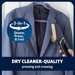 Conair Steam Stylist with Fabric Shaver, Extra Water Tank, and Storage Bag - Amazon Exclusive | Press Iron & Steamer - Great for Home, Office, or Travel | 3-in-1 Steam Iron for Quick Wrinkle Removal - Image 4