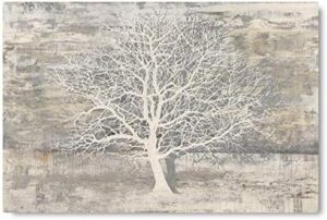 Yihui Arts Abstract Trees Painting Canvas Prints Wall Art Decor Framed - Large Modern Giclee Art Print on Canvas Ready to Hang for Home and Office Wall Decoration with Textured Boho - Image 2