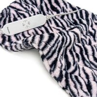 Full Weighted Extra Large Electric Heating Pad for Back Pain and Cramps Relief - Soft Heat Pad for Moist & Dry Therapy (Pink and Black PFH03)