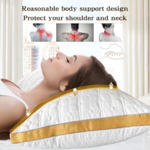 Cooling King Size Pillows Set of 2, Hotel Quality Bed Pillows for Side, Back, Stomach Sleepers, Ultra Soft Down Alternative Fill, Breathable Supportive Gusseted Pillow, Machine Washable - Image 4