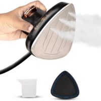 Econour 2-in-1 Mini Travel Iron & Steamer with temperature control, light indicator, and non-stick soleplate. Compact, portable, and ideal for travel, crafting, quilting, sewing, and handcraft project
