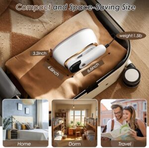 Biupky Travel Steamer for Clothes Portable Mini, 1200w Mini Iron Portable Steamer for Clothes, 4 Mode with LCD Display, 10s Fast Heating Travel Iron Garment Steamer for Clothes for Home Dorm Travel - Image 7