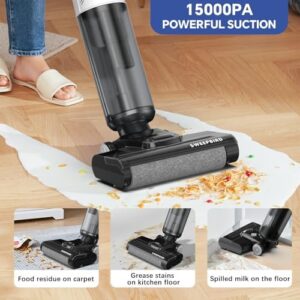 SWEEPBIRD C1 Wet Dry Vacuum Cleaner Cordless, Hardwood Floors Cleaner for Multi-Surface Cleaning with Smart Control & Self-Cleaning System, for Hardwood Tile Floor & Carpet - Image 2