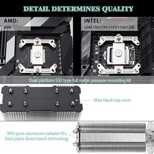 Thermalright Assassin X120 Refined SE CPU Air Cooler, 4 Heat Pipes, TL-C12C PWM Fan, Aluminium Heatsink Cover, AGHP Technology, for AMD AM4/AM5/Intel LGA 1150/1151/1155/1200/1700/1851(AX120 R SE) - Image 3