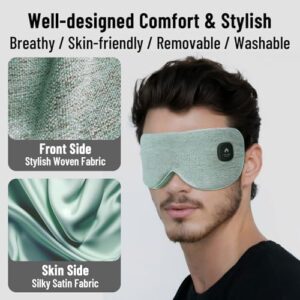 Cordless Heated Eye Mask for Dry Eyes, Eye Mask for Dry Eyes, Washable Eye Heating Pad, Electric Warm Eye Compress Moist Heat, Gifts for Women Men (Blue Grey) - Image 5