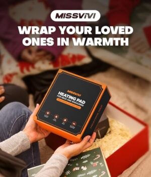 Graphene-Infused Weighted Heating Pad, Effective Pain Relief Instant Heating Pads for Neck and Shoulders and Back, Ergonomic Heated Wrap w/ 6 Heat Options 4 Auto Timer, Christmas Gifts for Women Men - Image 7