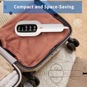 Steamer for Clothes, Travel Portable Handheld Turbo Steamer 5Mode Smart Display, 15s Heat-up Horizontal & Vertical Wrinkle Removal, Dual Function Wet/Dry Iron, Home Travel Use(PorcelainWhite) - Image 6