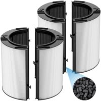 2 Pack Combi 360°Glass HEPA+Activated Carbon Filter For Dyson TP09 TP07 TP06 TP04 TP10 TP4A TP7A HP04 HP06 HP07 HP09 HP10 HP4A HP7A PH01 PH02 PH03 PH04 PH3A DP04 Air Purifier, #965432-01