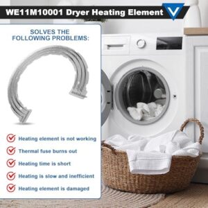 WE11M10001 Dryer Heating Element Replacement Parts GE Dryer Heating Element for GE Hotpoint Fisher Paykel Electric Dryers Laundry MICA Heater Repair Kit Replace 17380082 - Image 5