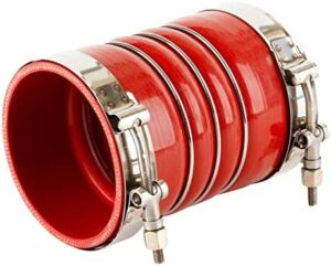 202-36-2042 Silicone Red Hump Hose Pair Charge Air Cooler with Clamps Set 4" X 6" 4 inch Replaces 367-400-060(set of 2) - Image 3