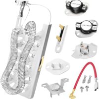 NED5800HW0 NED5800HW1 NED7300WW0 Dryer Heating Element WP3387747 for Amana Whirlpool WED6120HC1 WED6120HW1 WED6620HW1 WED6720RR0 WED7120HW1 WED8127LC1 WED8127LW1 WED8620HW1 WED90HEFW1 WED92HEFW1