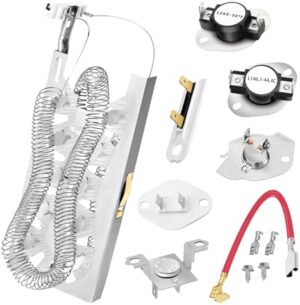 NED5800HW0 NED5800HW1 NED7300WW0 Dryer Heating Element WP3387747 for Amana Whirlpool WED6120HC1 WED6120HW1 WED6620HW1 WED6720RR0 WED7120HW1 WED8127LC1 WED8127LW1 WED8620HW1 WED90HEFW1 WED92HEFW1