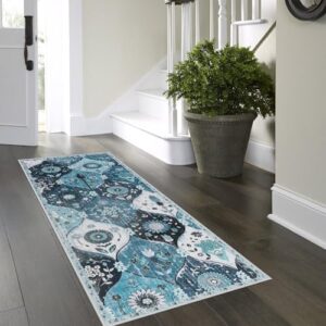 Falflor Kitchen Rugs Sets of 3 Washable Kitchen Mats for Floor Non Slip Kitchen Rug and Mats Moroccan Trellis Kitchen Runner Rug Floor Carpet for Hallway Bathroom - Image 6