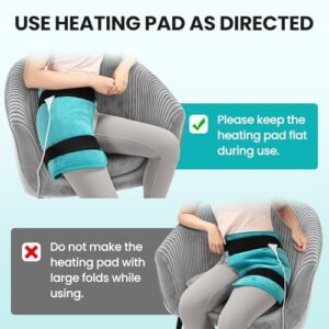 TABEKE Hip Heating Pad for Hip/Sciatica Pain Relief, Hip Support Brace, Lower Back/Thigh/Buttock Electric Heat Pad, Hot Physical Therapy Devices for Men, Women - Image 6
