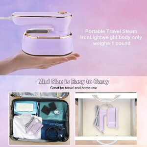 Travel Steamer Iron for Clothes, 1000W Handheld Portable Steamer, 10s Fast Heating Up 180° Rotary Small Size Garment Steamer Iron, Mini Steam Iron for Home, Dorm, Travel Essentials - Image 6