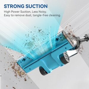 Corded Stick Vacuum Cleaner, 20000pa Powerful Suction Stick Vacuum with 16Ft Cord, 2 in 1 Lightweight Vacuum Cleaner for Hard Floor Pet Hair - Blue - Image 6