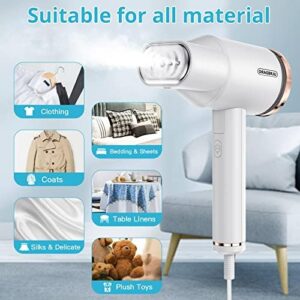 Portable Steamer for Clothes, Oragerju 2 in 1 Handheld Steamer and Iron, 15s Fast Heat-up, 2 Steam Modes, 1200w Auto Shut-Off Garment Steamer for Travel and Home, 170ML Detachable Water Tank (BG573) - Image 6