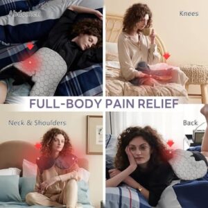 HOMLYNS Graphene Heating Pad for Neck and Shoulders, Birthday Gifts for Her Him Women Mom Wife Men Dad, 2.2lb Weighted Neck Heating Pad for Back Pain Relief, 10 Heat Levels & 4 Timer Settings - Image 6