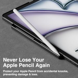 SWITCHEASY CoverBuddy for 2025 M3 & 2024 M2 iPad Air 11" - Magic Keyboard Compatible Case for iPad Air, Enhanced Thickness & Heat Dissipation [Keyboard Not Included] - White (Leather) - Image 7