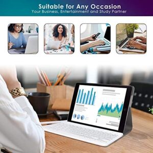 DETUOSI iPad 9.7" Case with Keyboard for iPad Air 2/ Air 1, iPad Pro 9.7, iPad 9.7 inch 2017/2018 (5th/ 6th Gen), Detachable Wireless Keyboard + Multiple Angle Stand PU Leather Cover for iPad 9.7-inch - Image 7