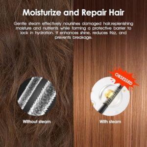 Steam Hair Straightener Brush - 3-in-1 13 Temperatures Straightening Comb - 3s Fast Heating, Nourish, Prevent Scalp Burn, Hair Protection, for Home Use and Travel, Gift for Women - Image 8