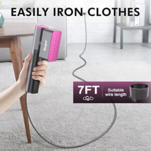 Travel Steamer for Clothes - Dual Voltage 100V-240V Handheld Steamer & Iron 2 in 1, LED Display, 15s Heat Up, 150ml Large Water Tank, Travel Size Perfect for Global & Europe Travel - Image 4