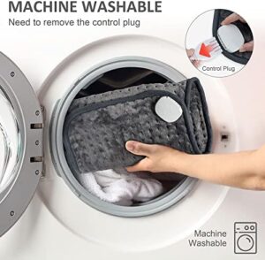 Snailax Heating Pad for Back Pain Relief, FSA HSA Eligible Electric Heat Pad for Period Cramps, Neck, Shoulders, Heated Pad with Adjustable Strap, 6 Heat Levels, Auto Shut Off, 16”x24”,Washable,Gifts - Image 5