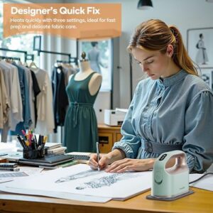 Newbealer Smart Steam Iron for Clothes - 1200W Professional-Grade Turbo Steam, 3 Steam & 3 Dry Heat Modes, 45s Heat-Up, 6oz Tank, Auto-Off, Nonstick Ceramic Soleplate for Home, RV & Hotel (120V Only) - Image 3