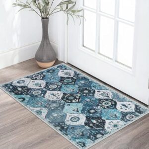 Falflor Kitchen Rugs Sets of 3 Washable Kitchen Mats for Floor Non Slip Kitchen Rug and Mats Moroccan Trellis Kitchen Runner Rug Floor Carpet for Hallway Bathroom - Image 7