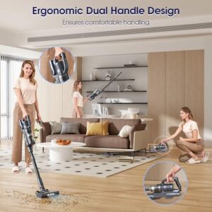 Cordless Vacuum Cleaner, 35kPa Powerful Suction Max 50min Runtime, Stick and Handheld Vacuum, Lightweight Vacuum Cleaners for Home, Carpets, Hard Floor, Pet Hair, Cars - Image 4