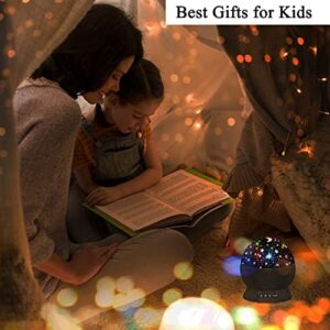 Night Light for Kids,Boys Toys for 3 4 5 6 7 8 Year Old Boys,Star Projector 360 Degree Rotation - 4 LED Bulbs 16 Light Color Changing with USB Cable,Lamp Ceiling Lights for Kids Bedroom - Image 5