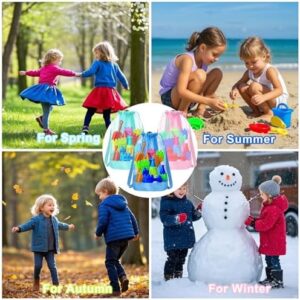 Beach Toy Bag,6pcs Mesh Travel Sand Toys Backpack for Sandbox Buckets,Beach Vacation Essentials for Kids,Shell Collecting Bag Shelling Tools,Beach Must Haves Sand Box Toys Seashell Bags - Image 7