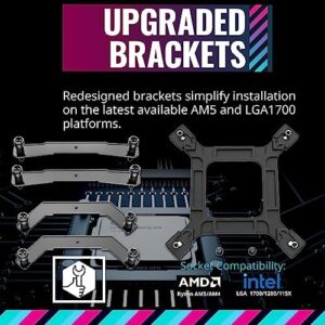 Cooler Master MasterAir MA824 Stealth Dual Tower CPU Air Cooler, 8 Heat Pipes, Dual Mobius 120|130mm Fans, Nickel-Plated Copper Base, Brackets AMD Ryzen AM5/AM4, Intel LGA 1851/1700/1200 Brackets - Image 9