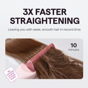 Wavytalk Pro Steam Hair Straightener Brush, Steamline Pro 3 in 1 Straightening Brush, Steam Reduces Damage, Nourishes Hair, and Expedites Straightening - Image 4