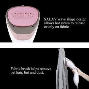 SALAV Steamer for clothes Handheld Iron 2 in 1, 2 Steam Settings, for Both Vertical and Horizontal Garment Handling, Ceramic Coated Metal Steam Panel, 150 ml Big Water Tank, 1150 Watt Rose Gold - Image 8